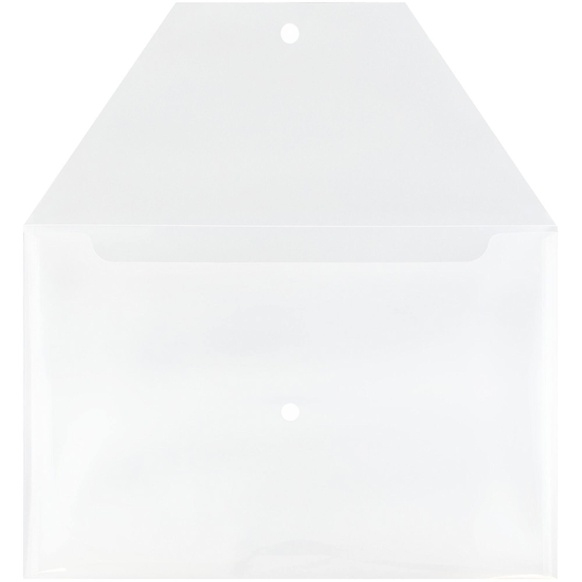 JAM Paper 9.75" x 14.5" Plastic Snap Closure Envelopes